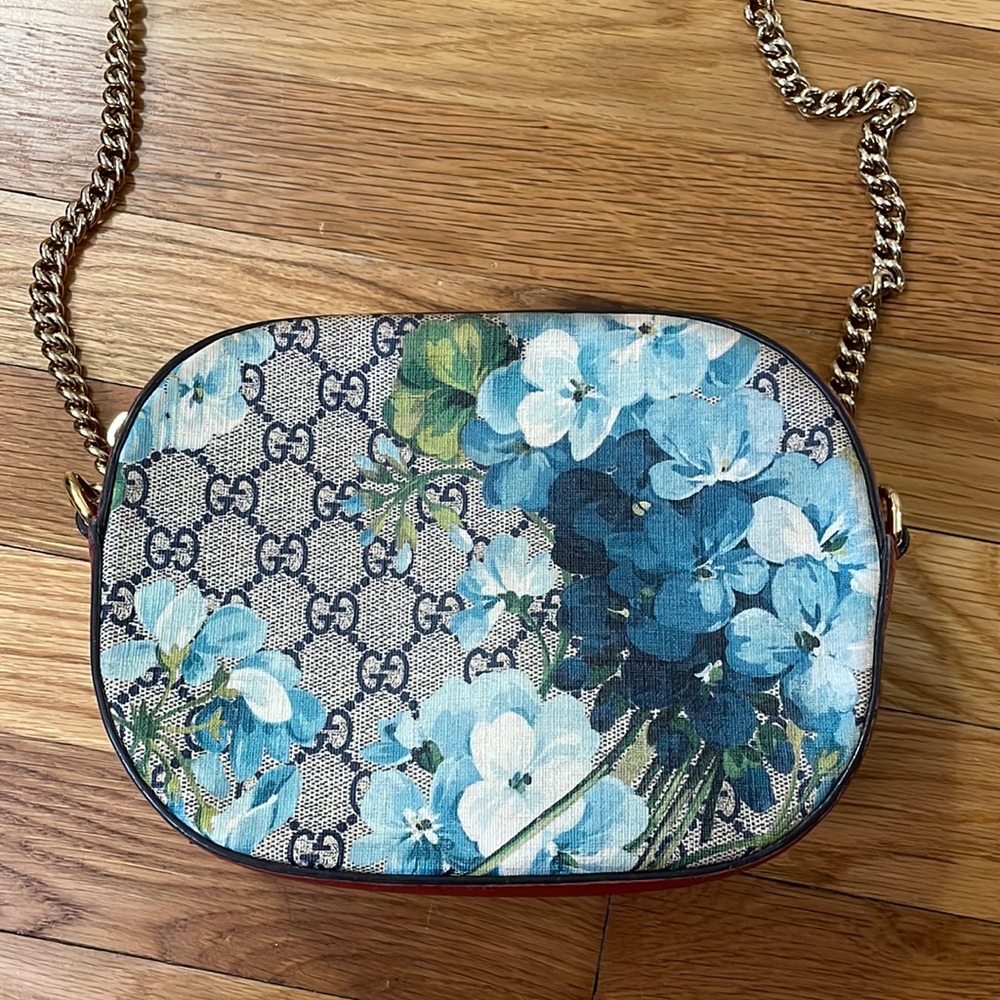 Gucci floral print purse